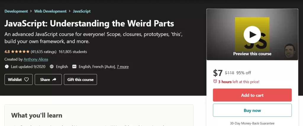 JavaScript Understanding the Weird Parts