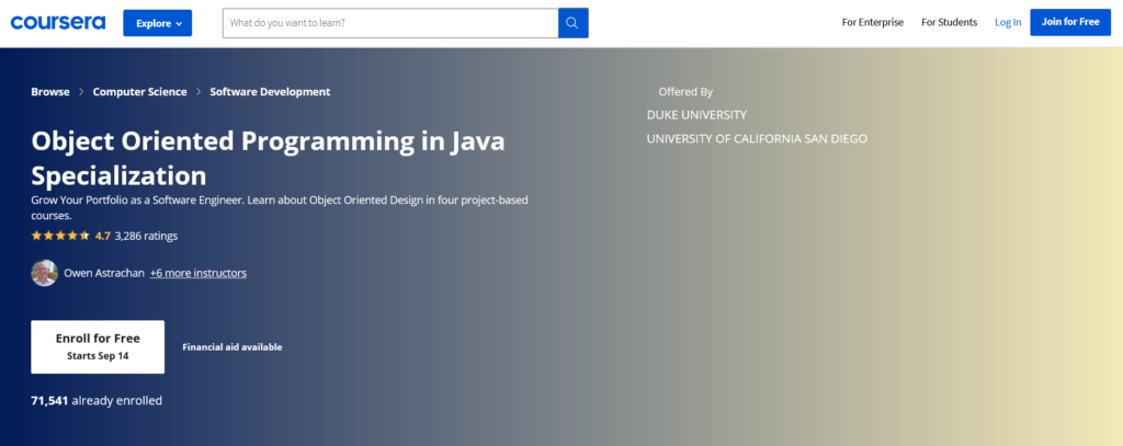 Object Oriented Programming in Java - Coursera